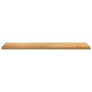 vindueskarme 2 stk lysebrun 160x40x2 cm massivt egetræ