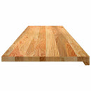 vindueskarme 2 stk lysebrun 160x40x2 cm massivt egetræ