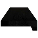 vindueskarme 2 stk brunsort 80x15x2 cm massivt egetræ