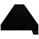 vindueskarme 2 stk brunsort 140x15x2 cm massivt egetræ