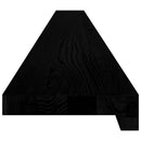 vindueskarme 2 stk brunsort 160x15x2 cm massivt egetræ