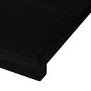 vindueskarme 2 stk brunsort 160x15x2 cm massivt egetræ