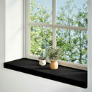vindueskarme 2 stk brunsort 80x30x2 cm massivt egetræ