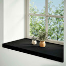 vindueskarme 2 stk brunsort 70x40x2 cm massivt egetræ