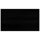 vindueskarme 2 stk brunsort 70x40x2 cm massivt egetræ