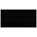 vindueskarme 2 stk brunsort 80x40x2 cm massivt egetræ