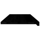 vindueskarme 2 stk brunsort 90x40x2 cm massivt egetræ