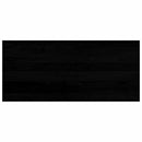 vindueskarme 2 stk brunsort 90x40x2 cm massivt egetræ