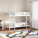 køjeseng 90x190 cm massivt fyrretræ hvid