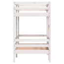 køjeseng 75x190 cm massivt fyrretræ hvid