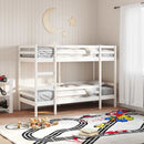 køjeseng 75x190 cm massivt fyrretræ hvid