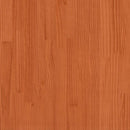 tredobbelt køjeseng 90x190 cm massivt fyrretræ voksbrun