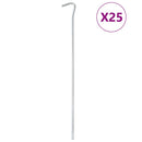 teltpløkker 25 stk. 30 cm Ø5 mm galvaniseret stål