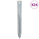 teltpløkker 24 stk. 17 cm Ø20 mm galvaniseret stål