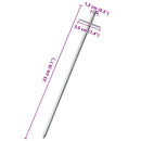 teltpløkker 24 stk. 23 cm Ø6 mm galvaniseret stål