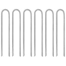 teltpløkker 6 stk. U-form 30 cm Ø7 mm galvaniseret stål