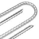 teltpløkker 6 stk. U-form 30 cm Ø7 mm galvaniseret stål