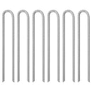 teltpløkker 6 stk. U-form 41,5 cm Ø12 mm galvaniseret stål