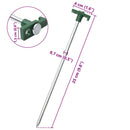 teltpløkker 24 stk. 25 cm 7 mm galvaniseret stål og PP