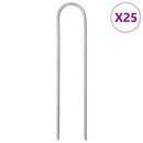 jordpløkker 25 stk. U-facon 15x3,5 cm galvaniseret stål