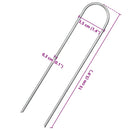 jordpløkker 25 stk. U-facon 15x3,5 cm galvaniseret stål