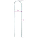 jordpløkker 25 stk. U-facon 20x3,5 cm galvaniseret stål