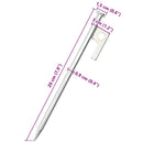 teltpløkker 24 stk. 20 cm 9 mm galvaniseret stål