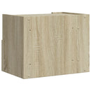 væghængte sengeborde 2 stk. 45x30x35 cm sonoma-eg
