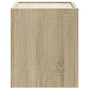 væghængte sengeborde 2 stk. 45x30x35 cm sonoma-eg