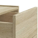 væghængte sengeborde 2 stk. 45x30x35 cm sonoma-eg