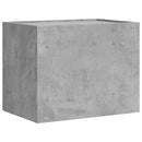 væghængt sengebord 45x30x35 cm betongrå