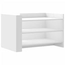 sofabord 80x50x50 cm konstrueret træ hvid