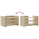 sofabord 80x50x50 cm konstrueret træ sonoma-eg