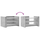 sofabord 80x50x50 cm konstrueret træ betongrå