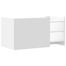 sofabord 100x50x50 cm konstrueret træ hvid