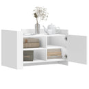 sofabord 80x50x50 cm konstrueret træ hvid