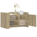 sofabord 80x50x50 cm konstrueret træ sonoma-eg