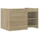 sofabord 80x50x50 cm konstrueret træ sonoma-eg