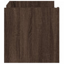 sofabord 100x50x50 cm konstrueret træ brunt eg