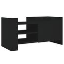 tv-bord 80x35x40 cm konstrueret træ sort