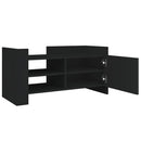 tv-bord 80x35x40 cm konstrueret træ sort