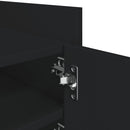 tv-bord 80x35x40 cm konstrueret træ sort