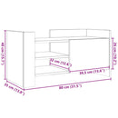 tv-bord 80x35x40 cm konstrueret træ sonoma-eg