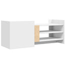 tv-bord 100x35x40 cm konstrueret træ hvid