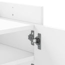 tv-bord 100x35x40 cm konstrueret træ hvid