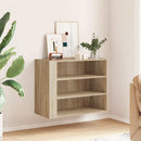 vægskab 75x35x60 cm konstrueret træ sonoma-eg