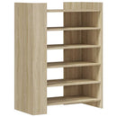 skoreol 74,5x37,5x100 cm konstrueret træ sonoma-eg