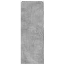 skoreol 74,5x37,5x100 cm konstrueret træ betongrå
