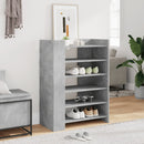 skoreol 74,5x37,5x100 cm konstrueret træ betongrå