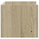 væghylde 70,5x35x30,5 cm konstrueret træ sonoma-eg